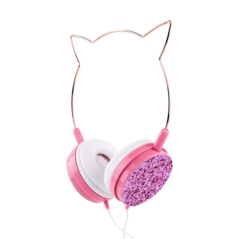 Cat Ear Headphones Noise Cancelling Subwoofer Girls Kids Cute Headset